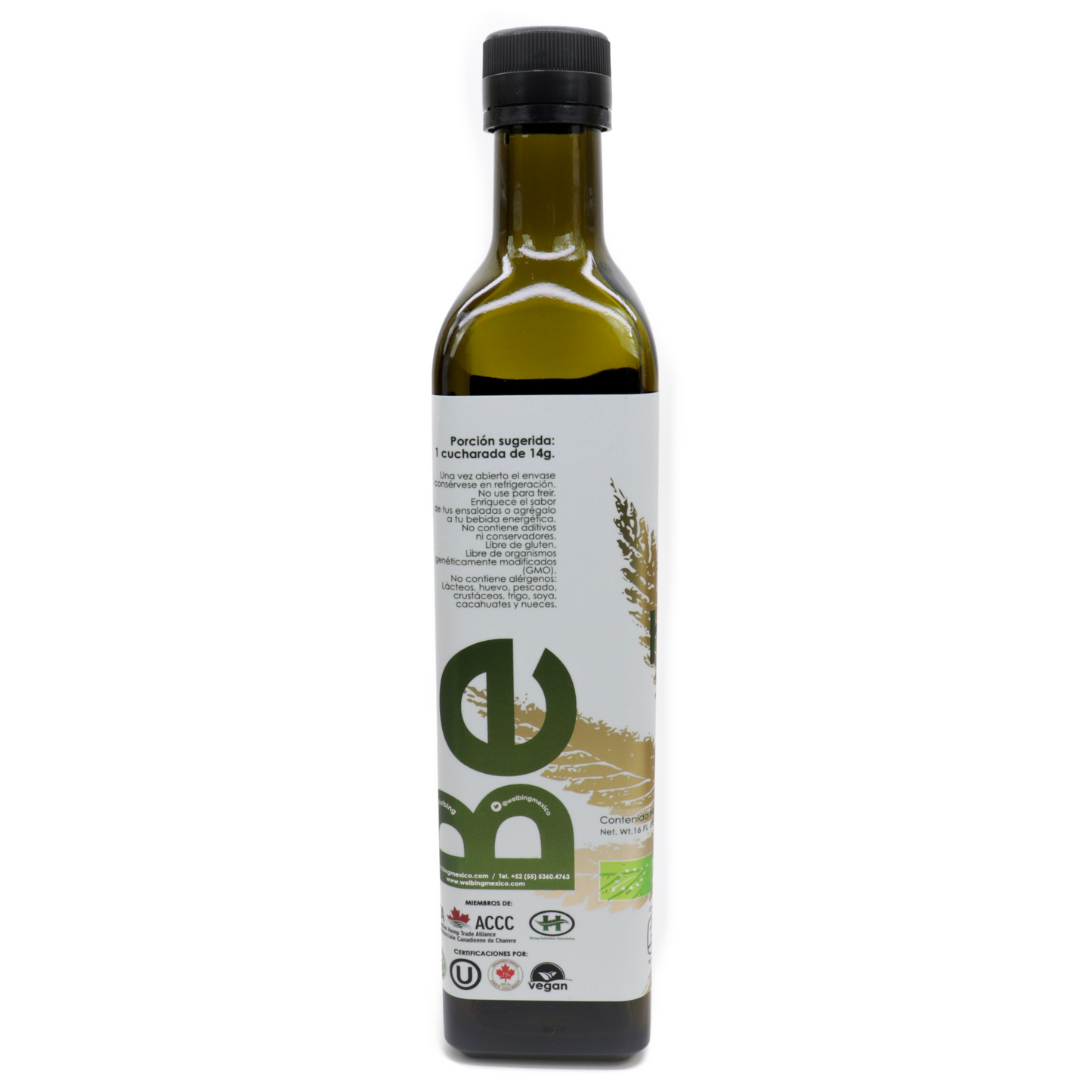 Aceite de hemp orgánico - Be Hemp!