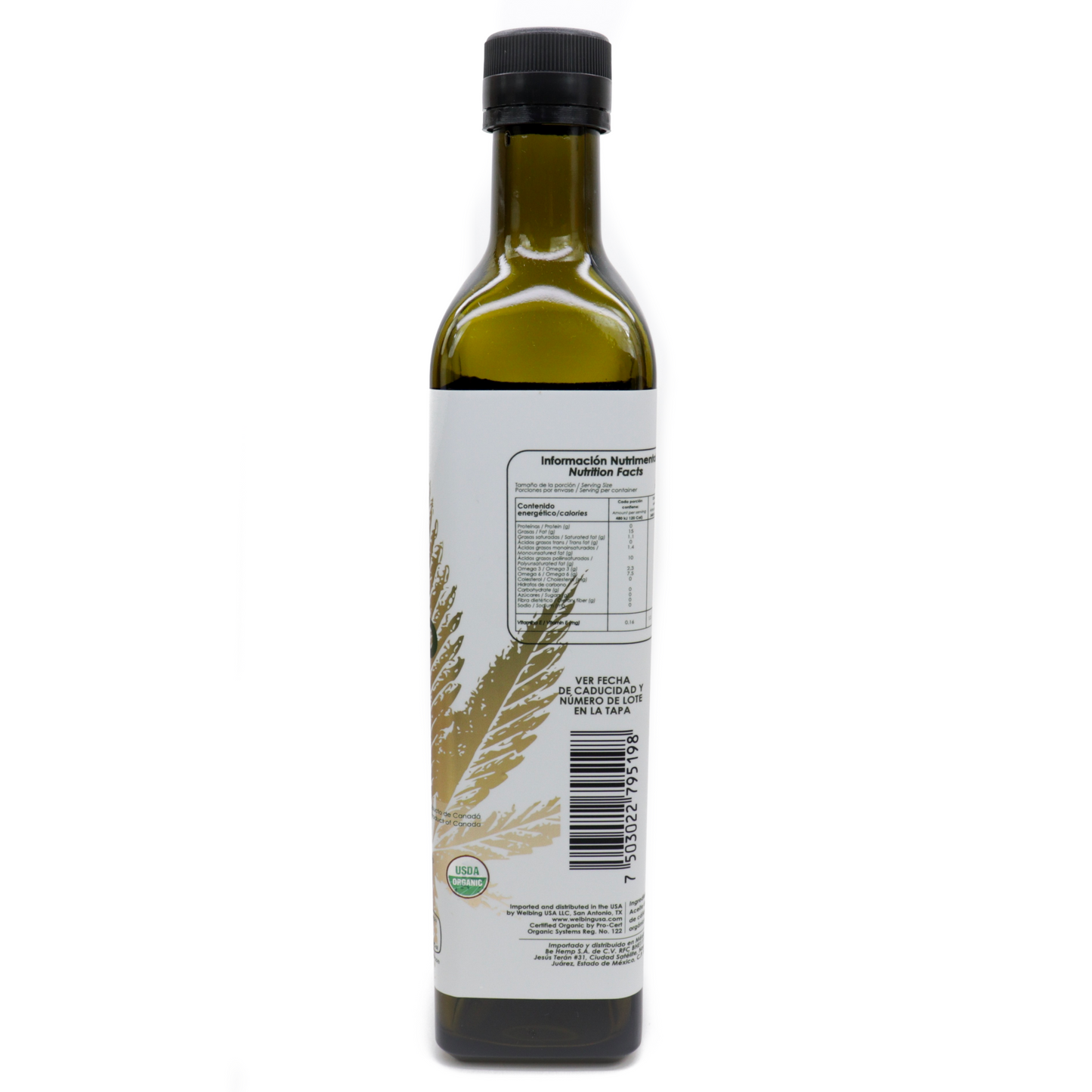 Aceite de hemp orgánico - Be Hemp!
