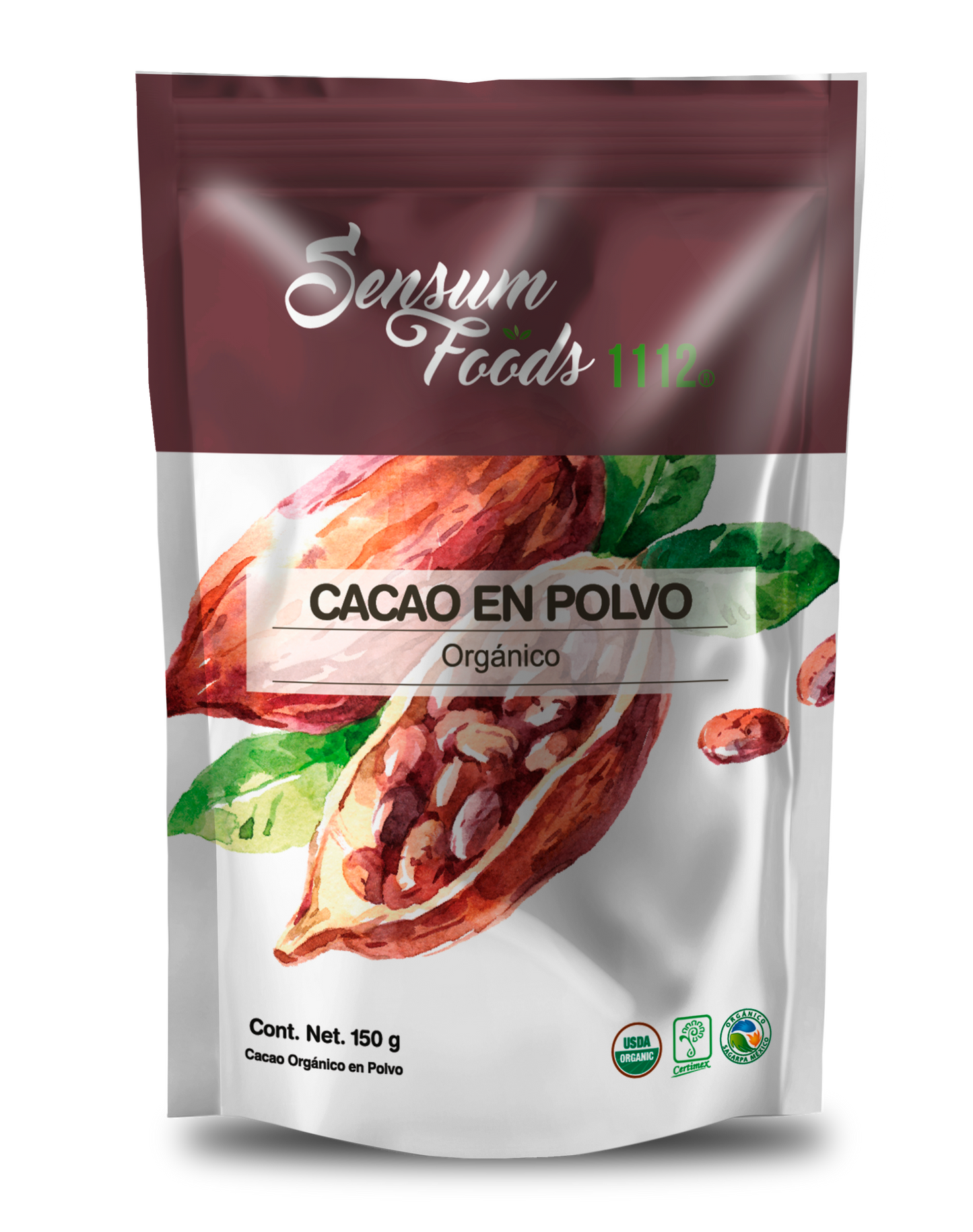 Cacao Orgánico 150 g - Sensum Foods