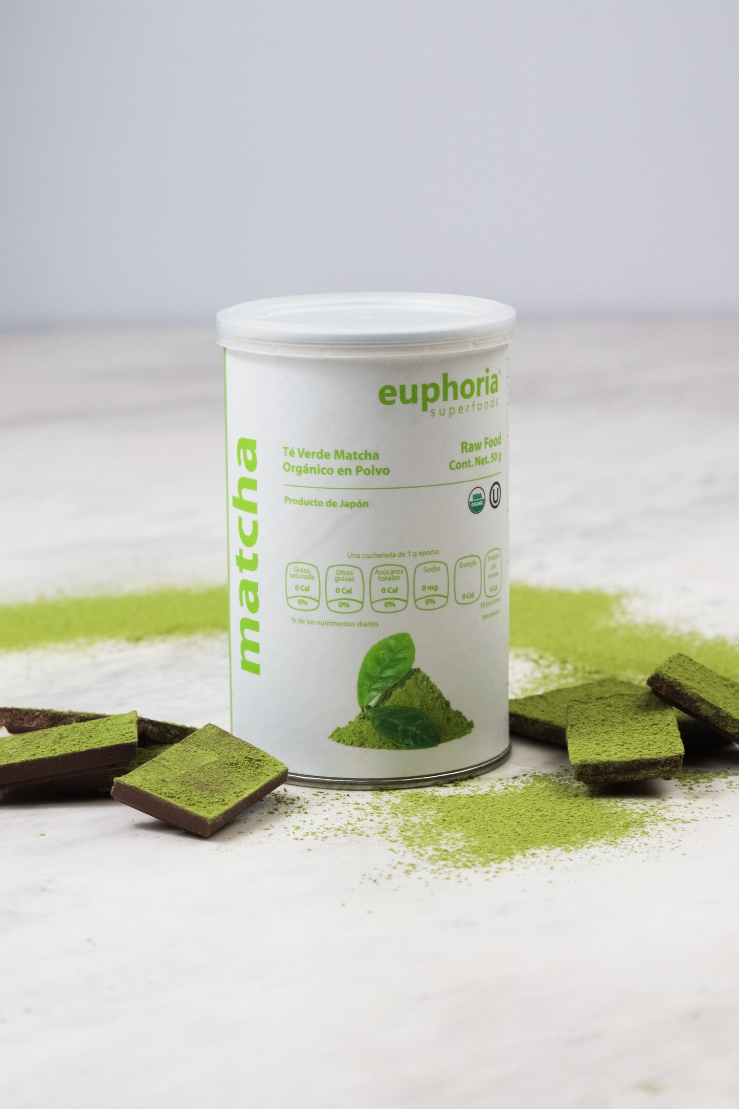 Comprar Matcha orgánica 50 g Euphoria Superfoods En México