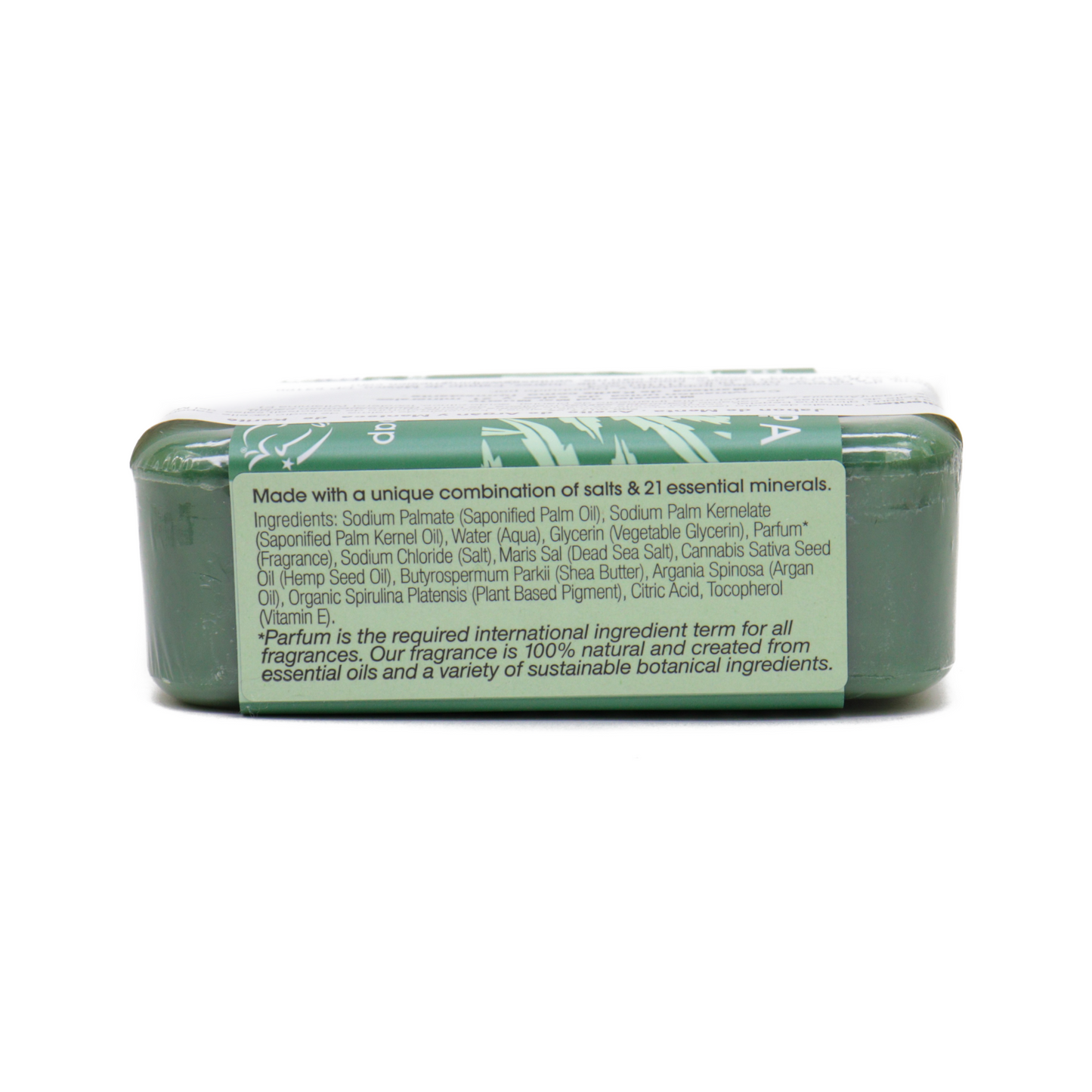 One With Nature Jabón en barra con aceite de hemp, menta y sales del mar muerto 200 g