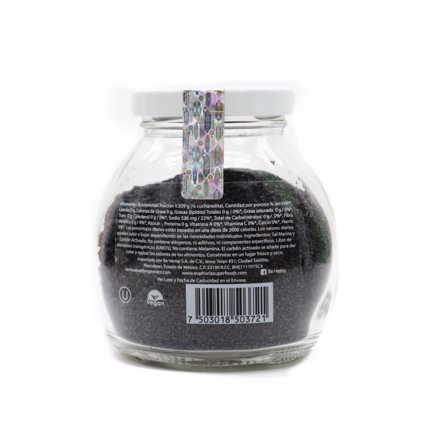 Sal negra de Hawai natural - Euphoria Superfoods