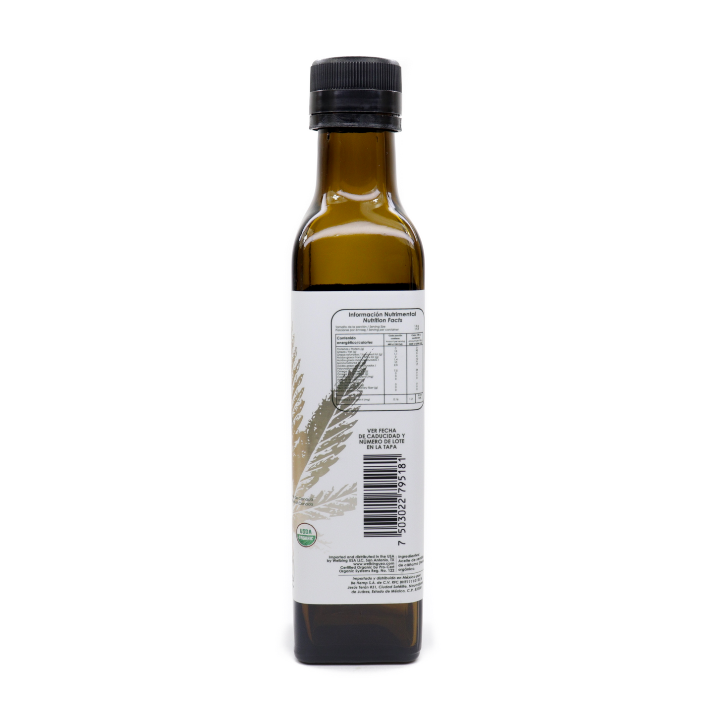 Aceite de hemp orgánico - Be Hemp!