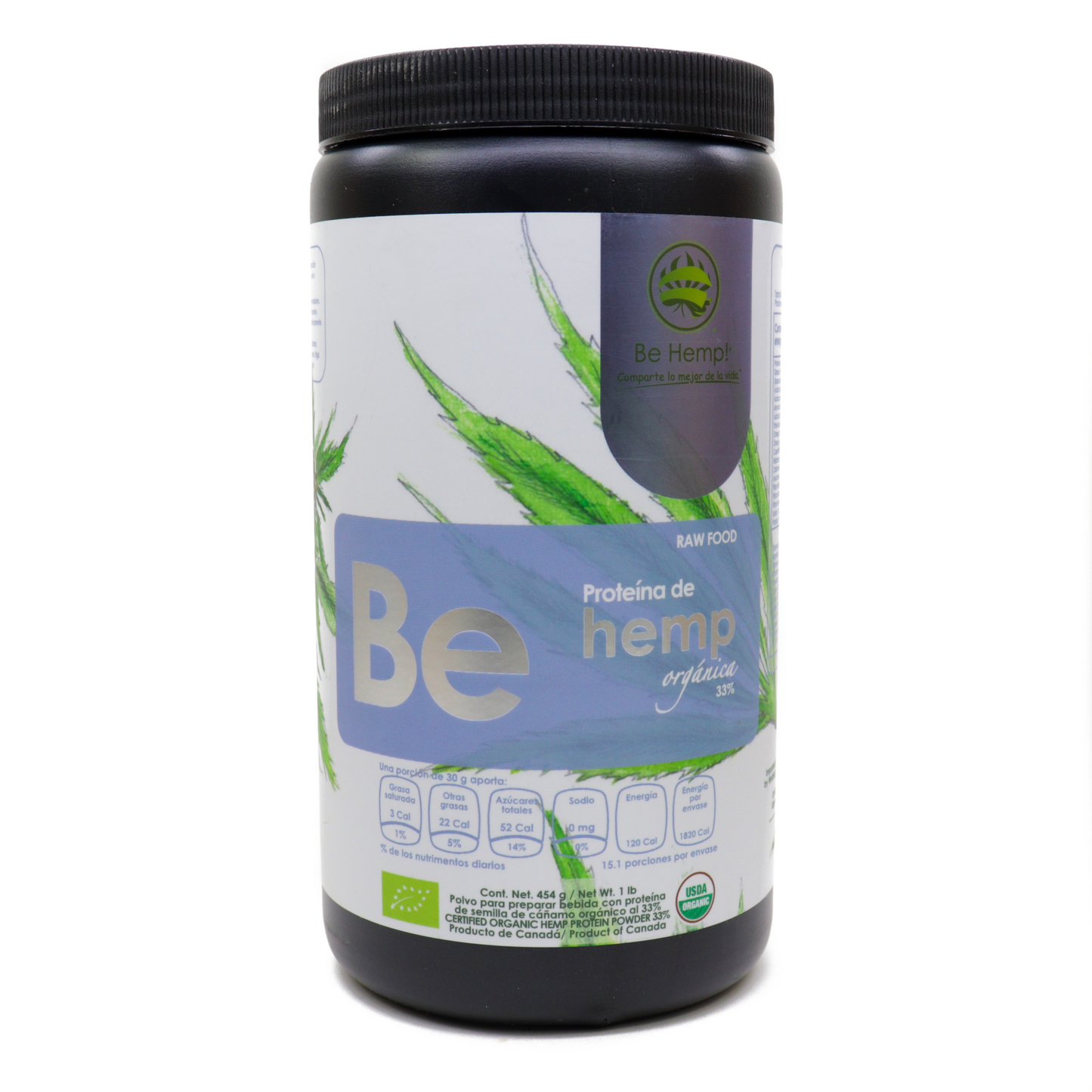 Proteína de hemp orgánica al 33% - Be Hemp!