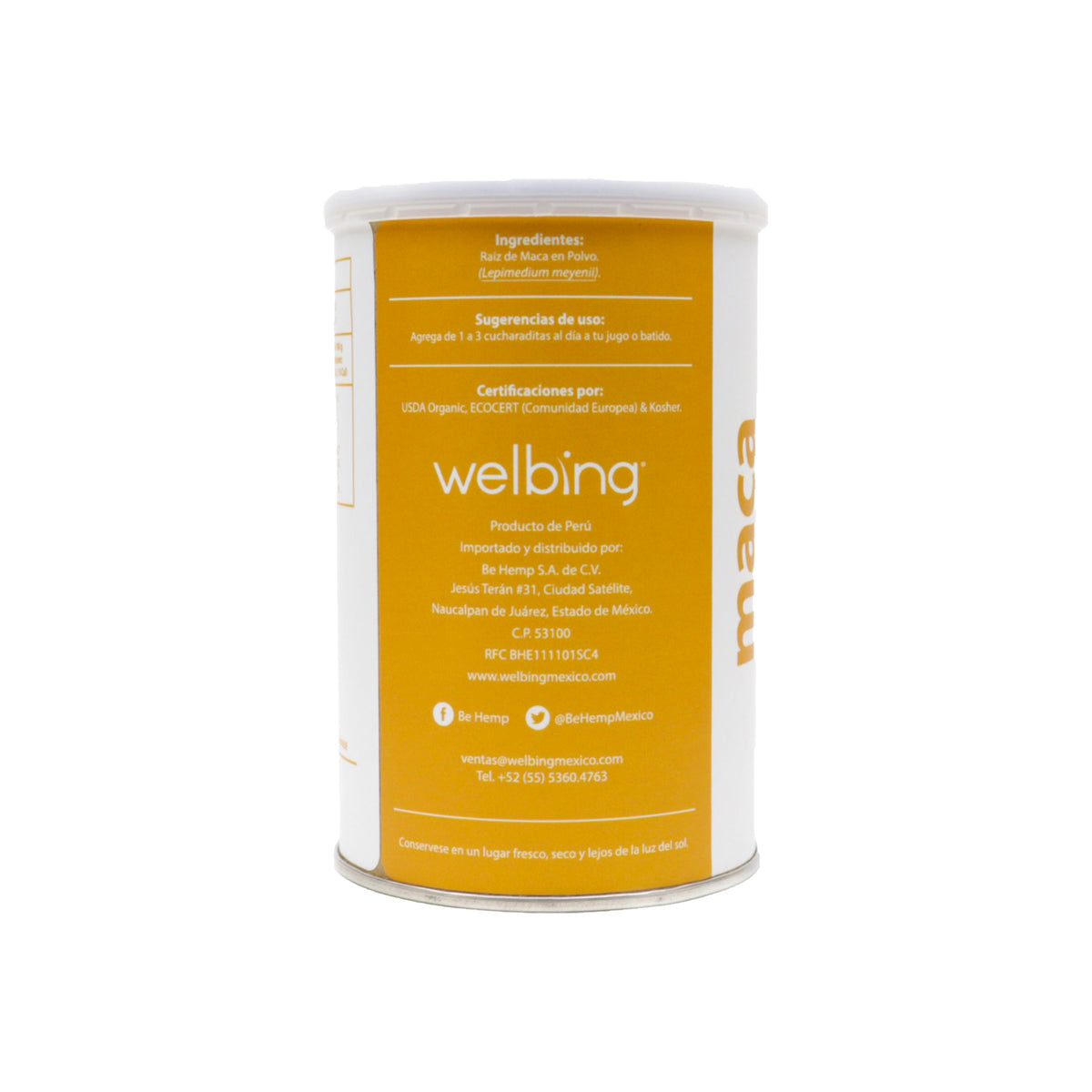 Euphoria Superfoods Maca orgánica 200 g Welbing Mx