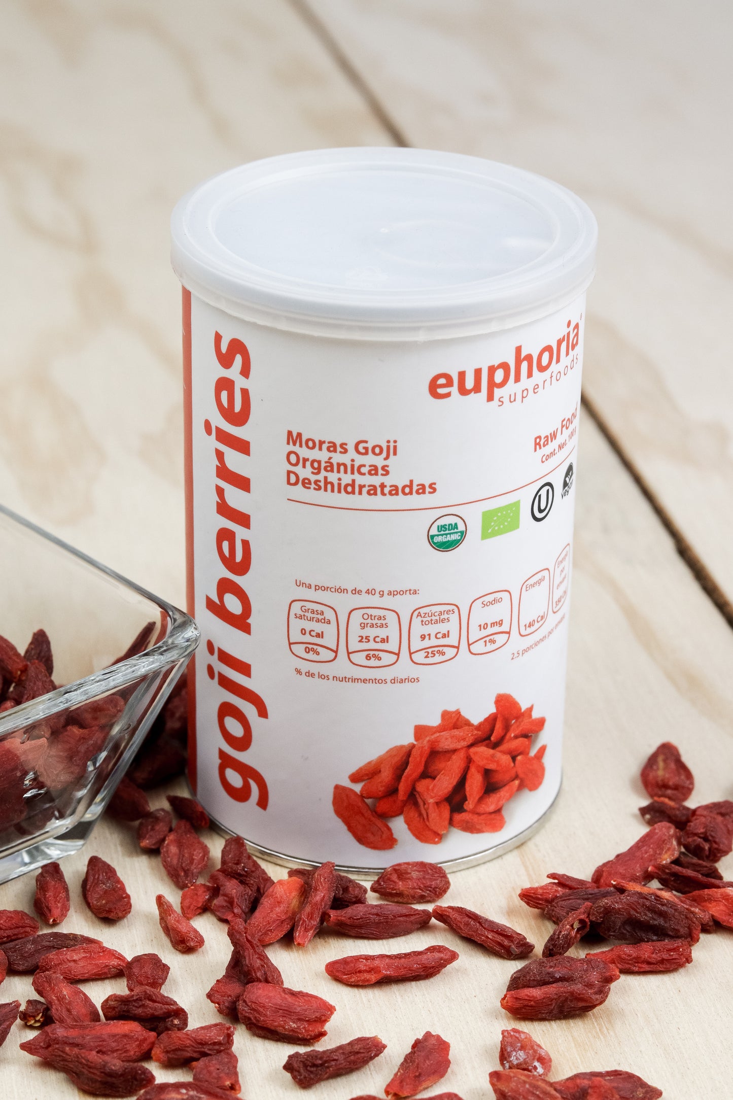 Goji berries orgánicos - Euphoria Superfoods