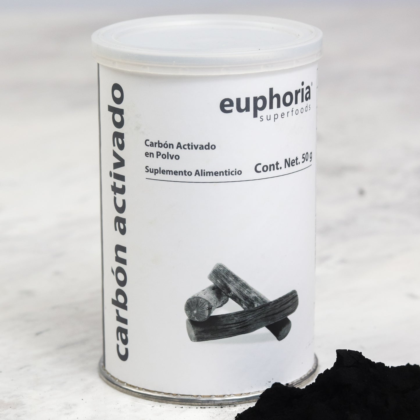 Comprar Carbón vegetal activado natural en polvo 50 g Euphoria Superfoods en México