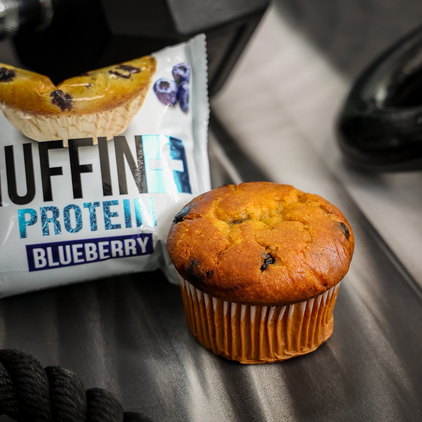 Muffin de Proteína Mora Azul