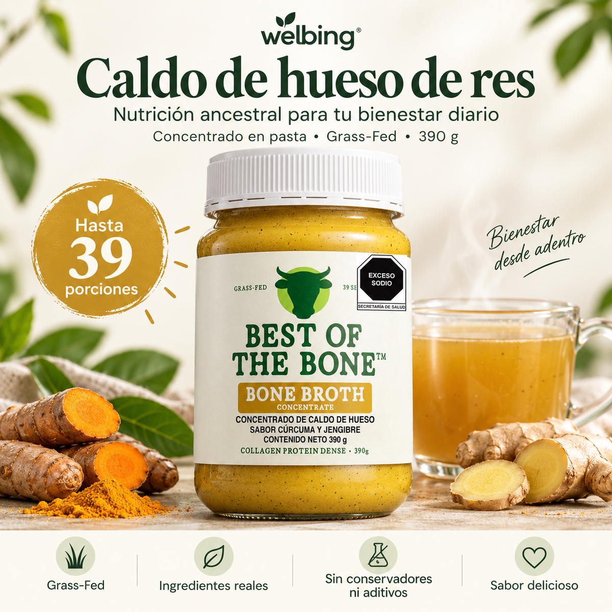 Caldo de Hueso de Res