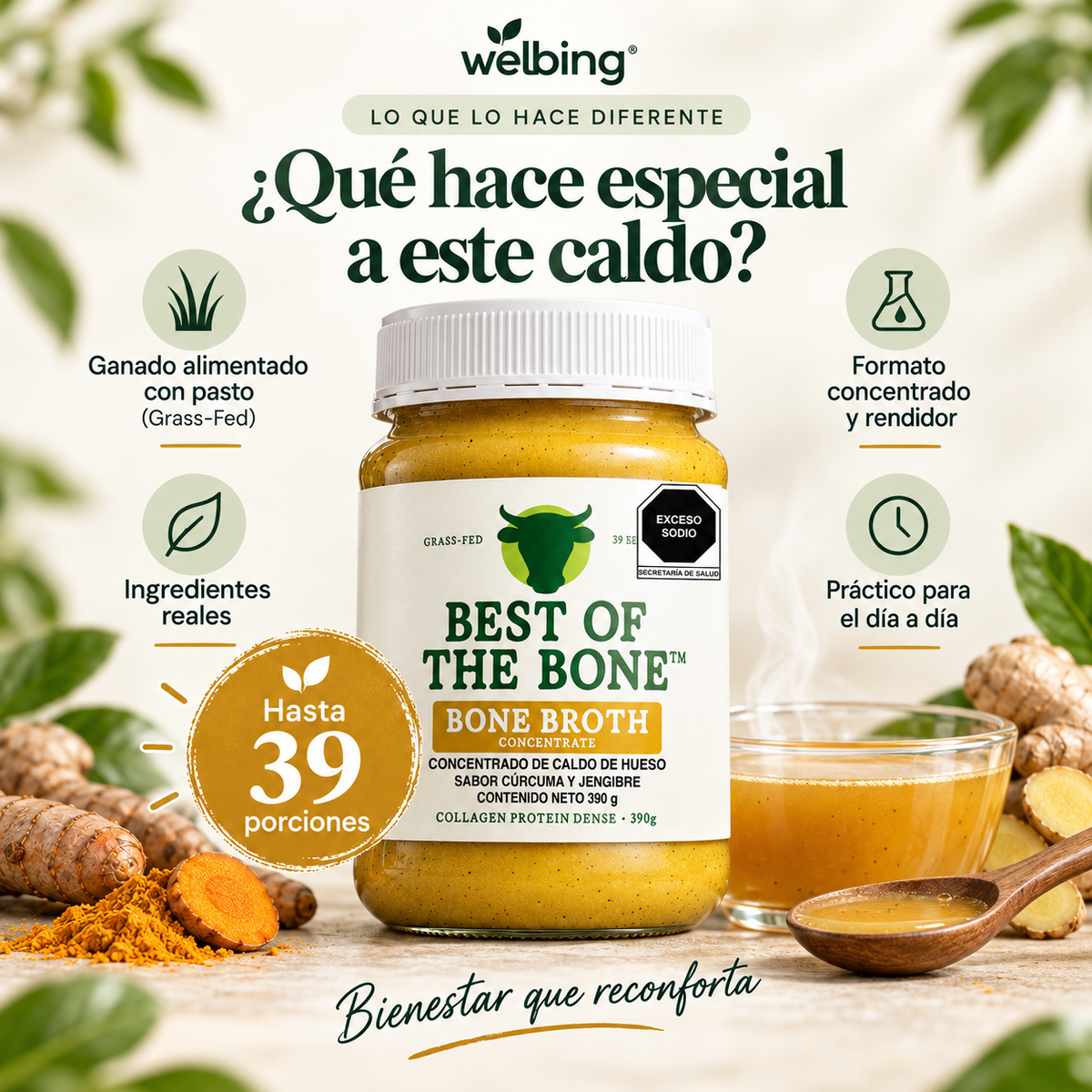 Caldo de Hueso de Res