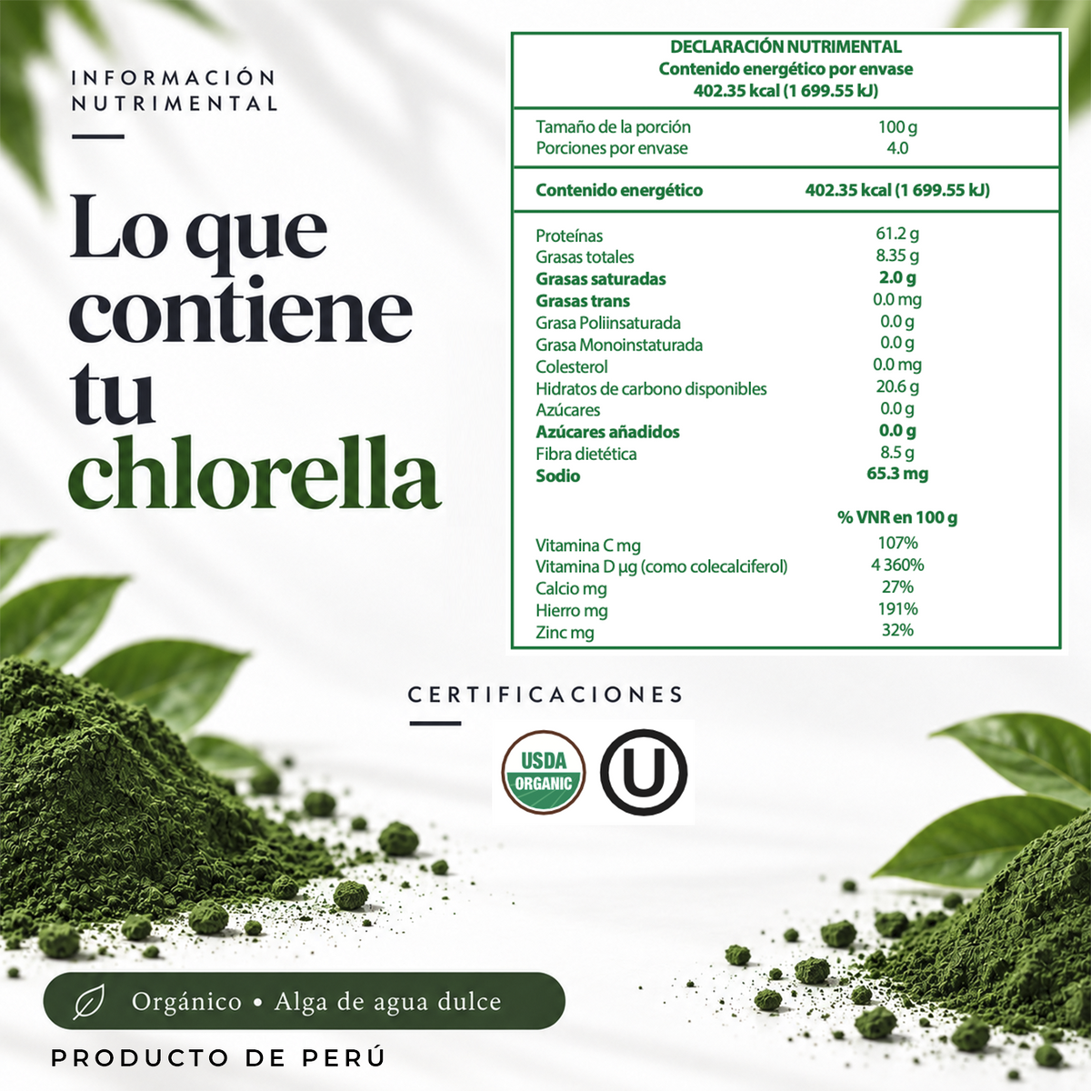 Chlorella Orgánica