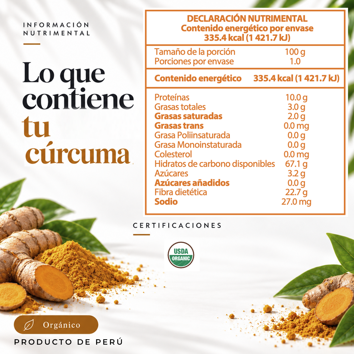 Cúrcuma Orgánico