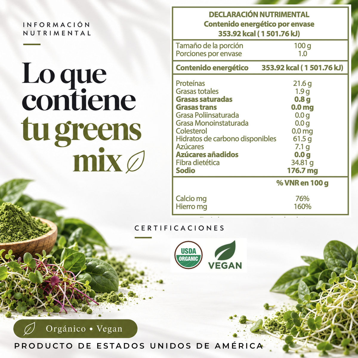 Greens Mix Orgánico