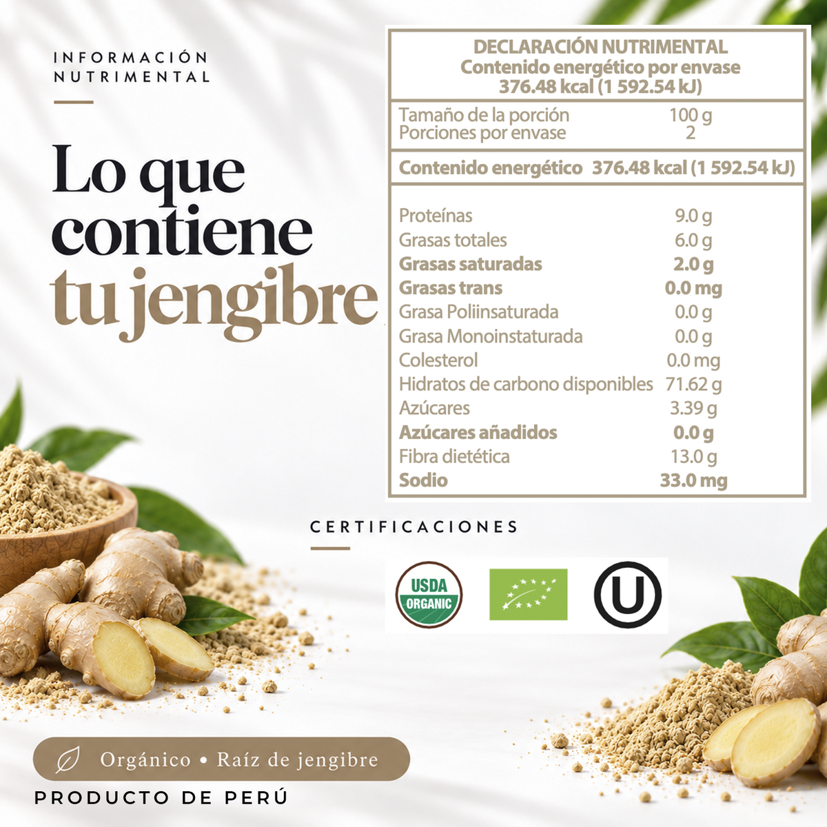 Jengibre Orgánico