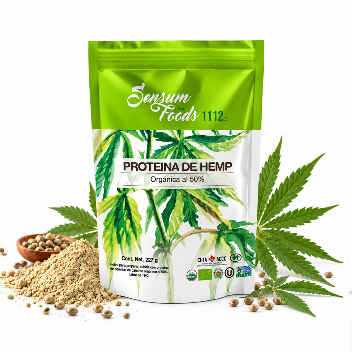 Proteína de hemp orgánica