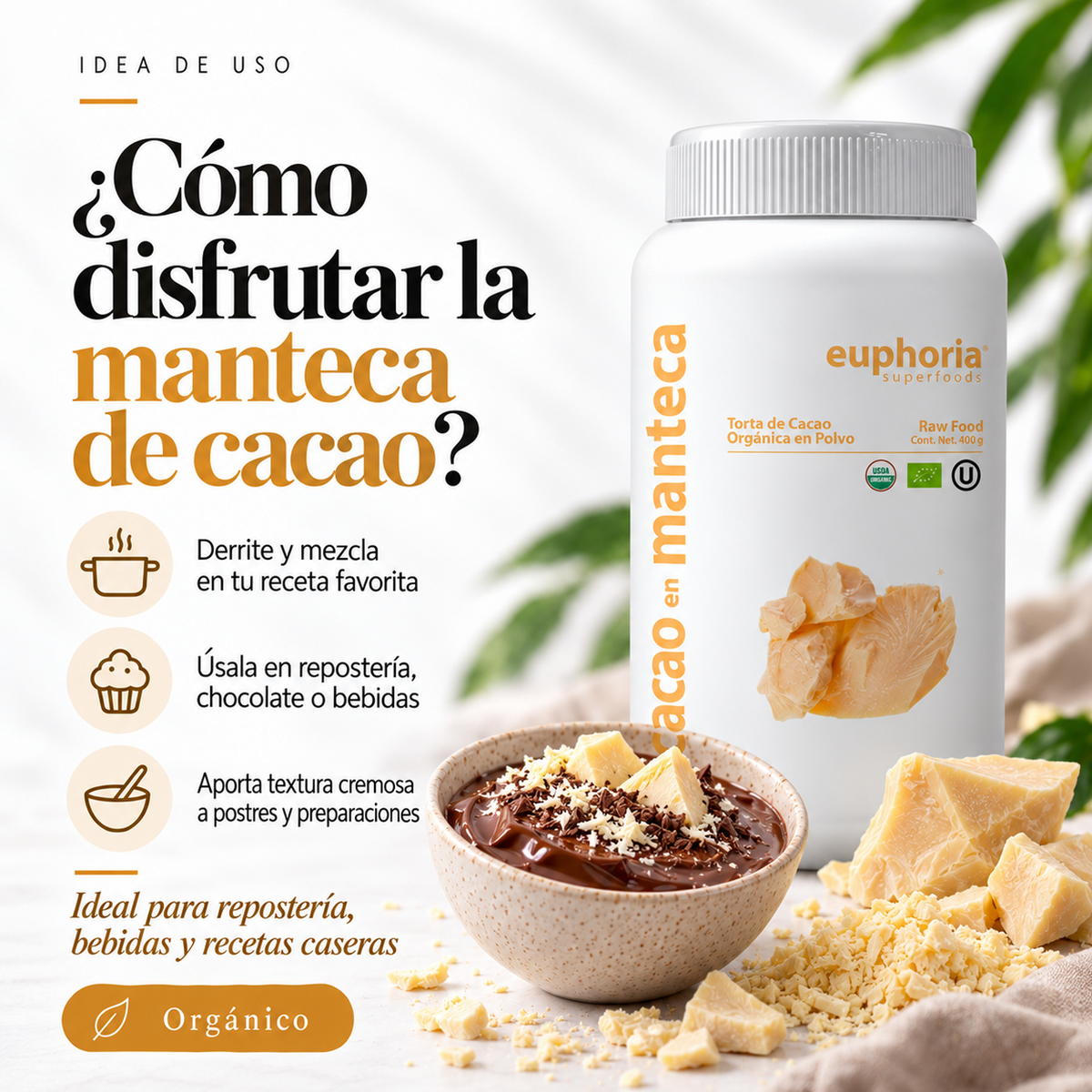 Cacao en Manteca Orgánico