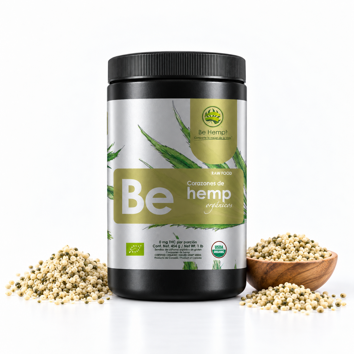 Corazones de hemp orgánicos