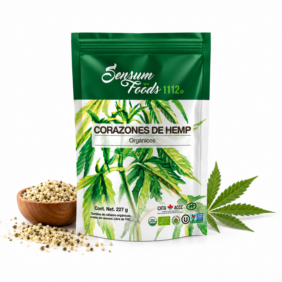 Corazones de hemp orgánicos
