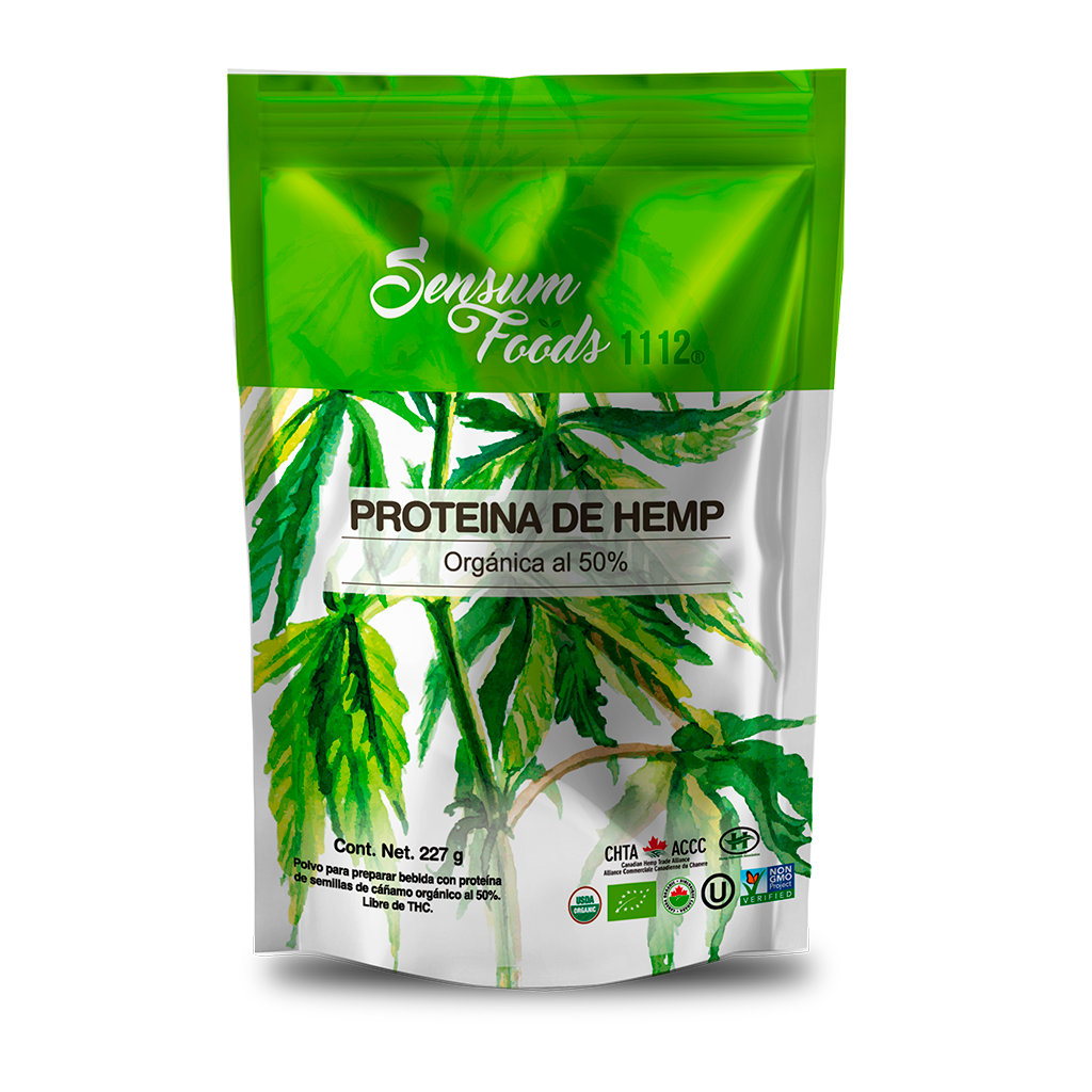 Proteína de hemp orgánica al 50%