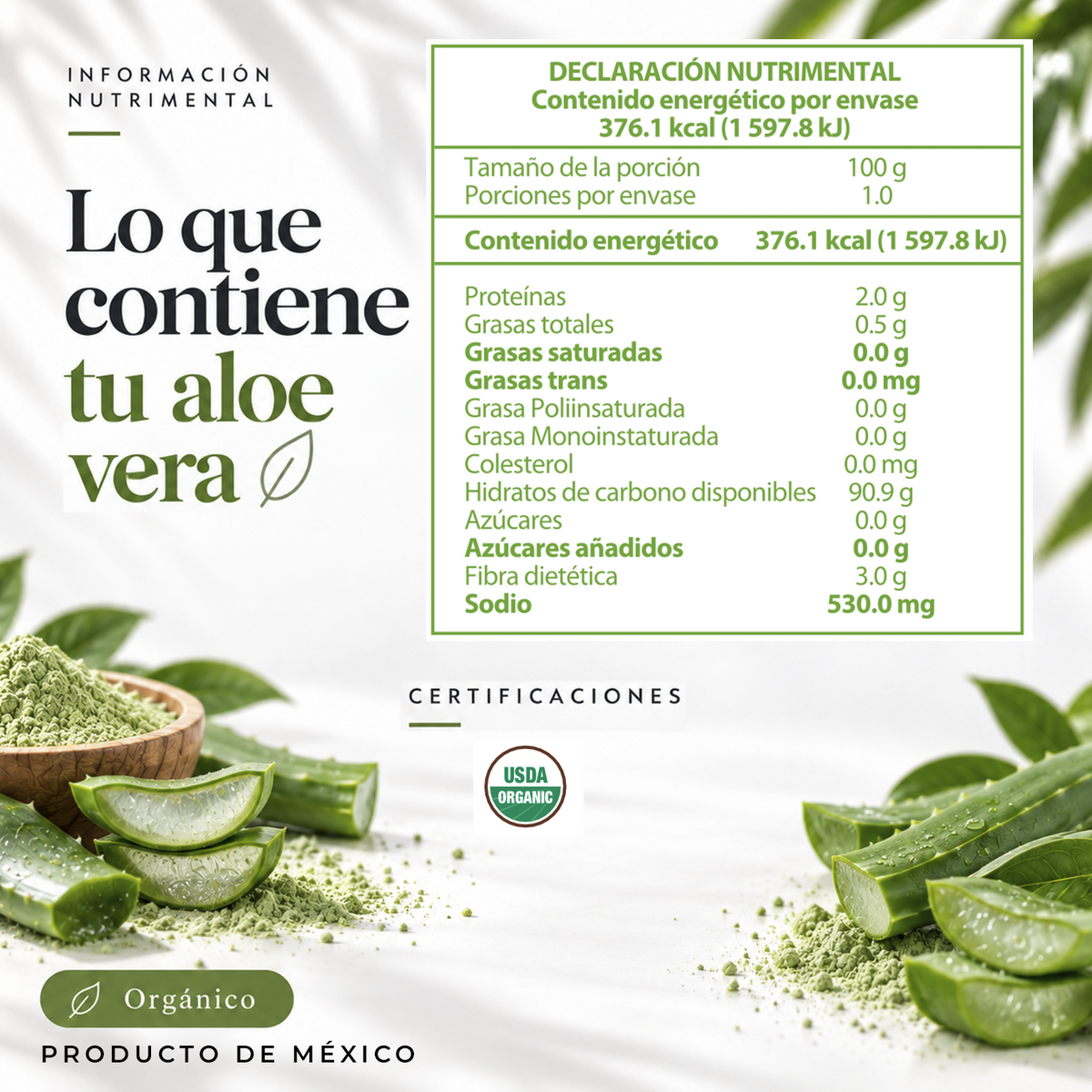 Aloe Vera Orgánico