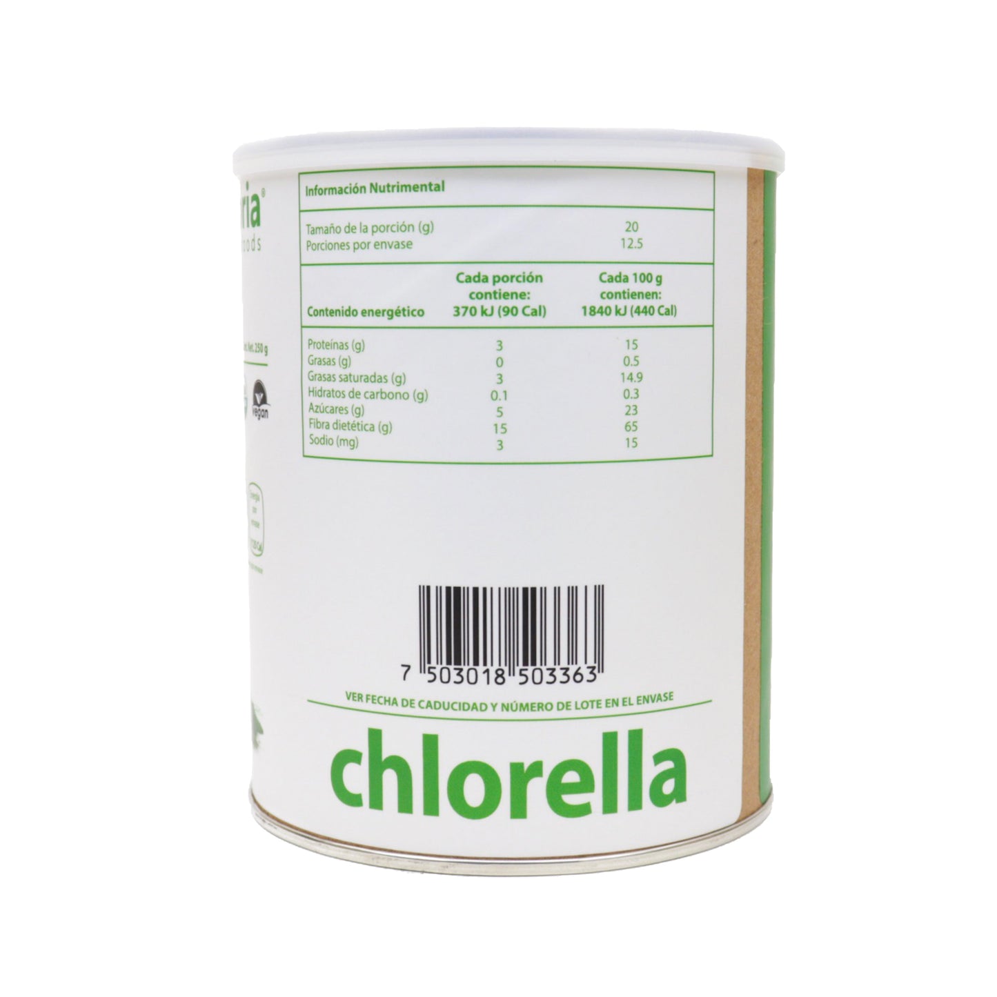 Chlorella orgánico - Euphoria Superfoods