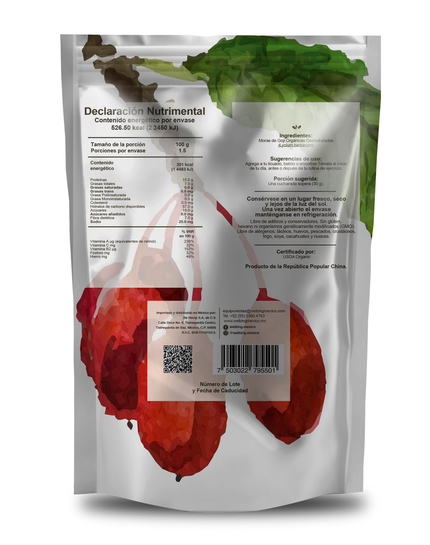 Sensum Foods goji berries organicos 150 g