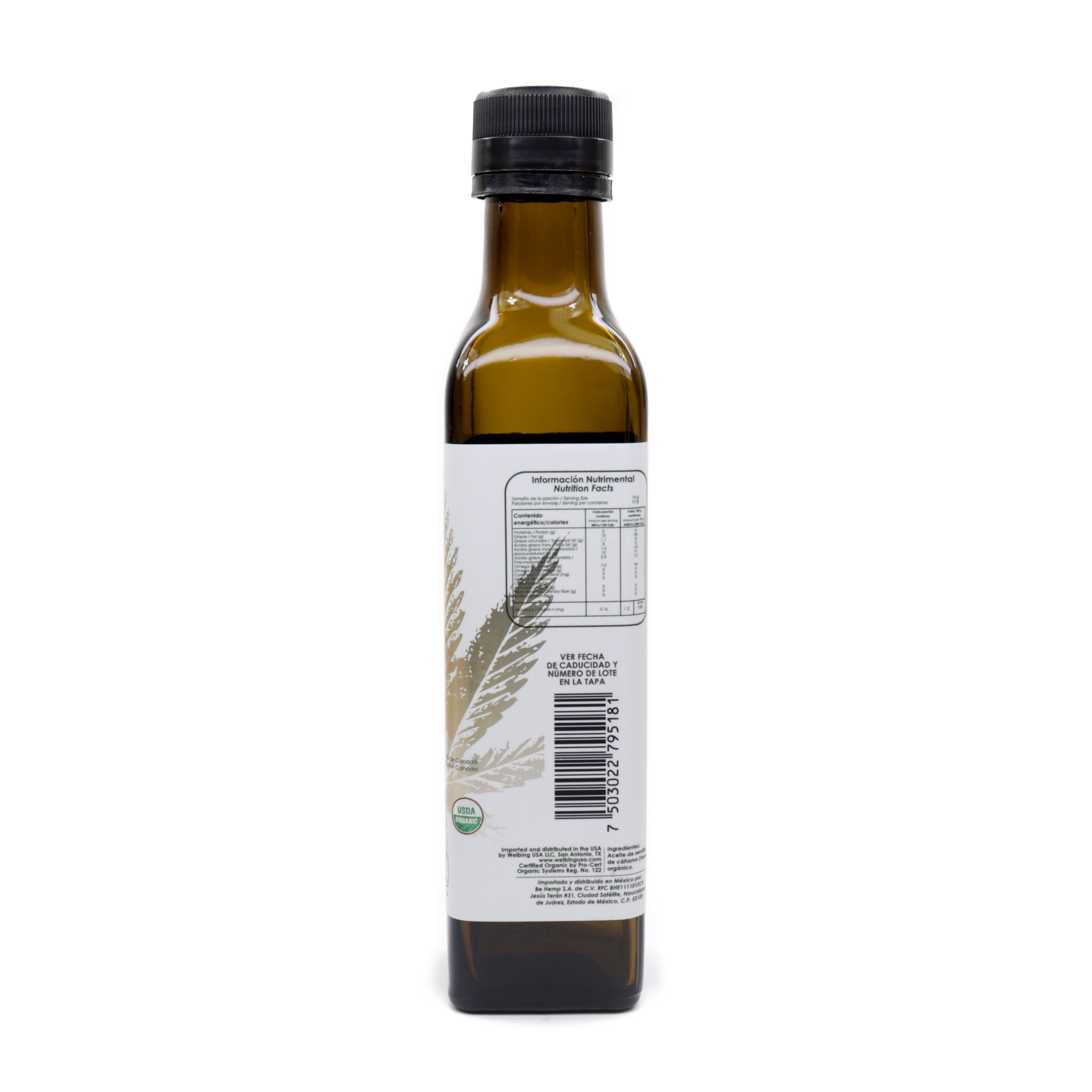 Aceite de hemp orgánico - Be Hemp!