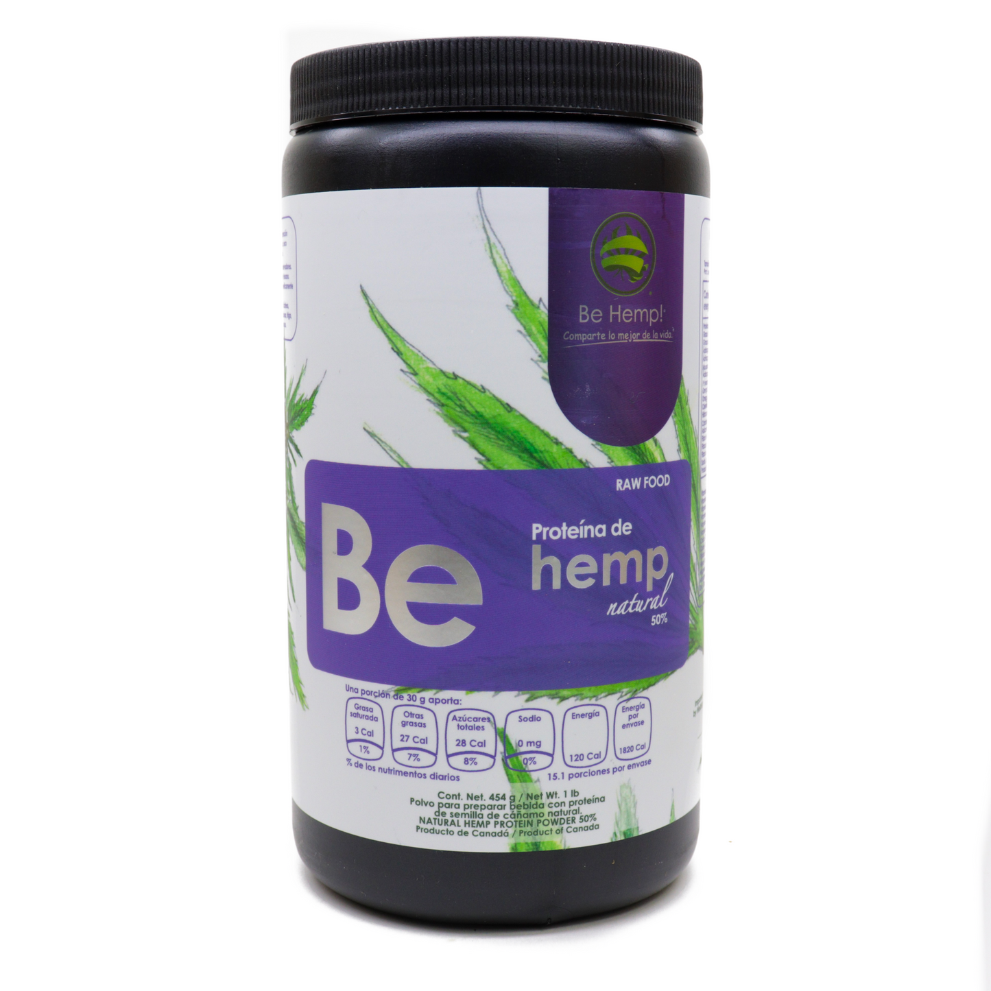 Proteína de hemp natural al 50% - Be Hemp!