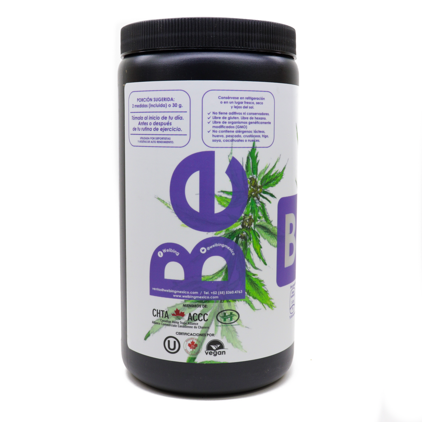 Proteína de hemp natural al 50% - Be Hemp!