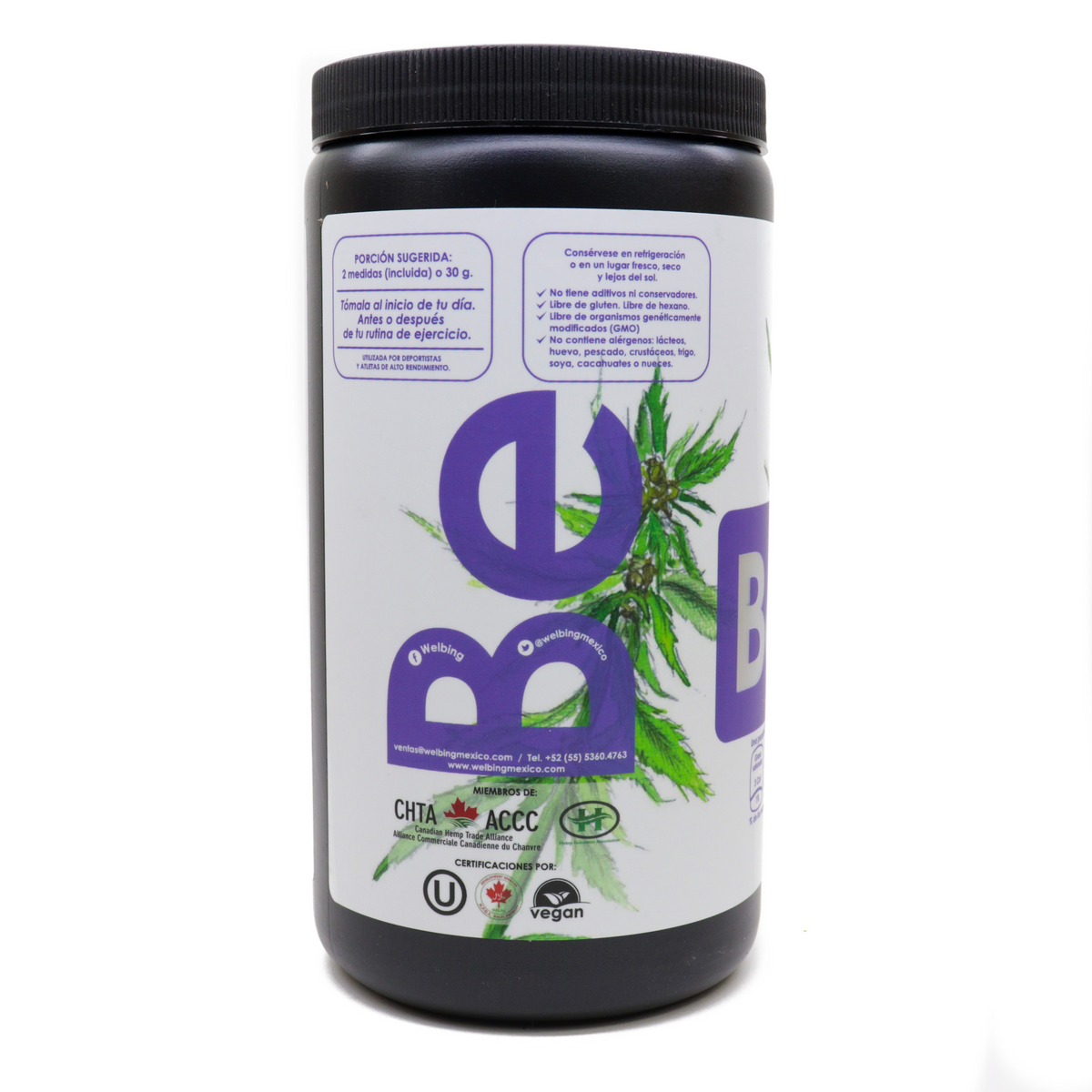 Proteína de hemp natural al 50%