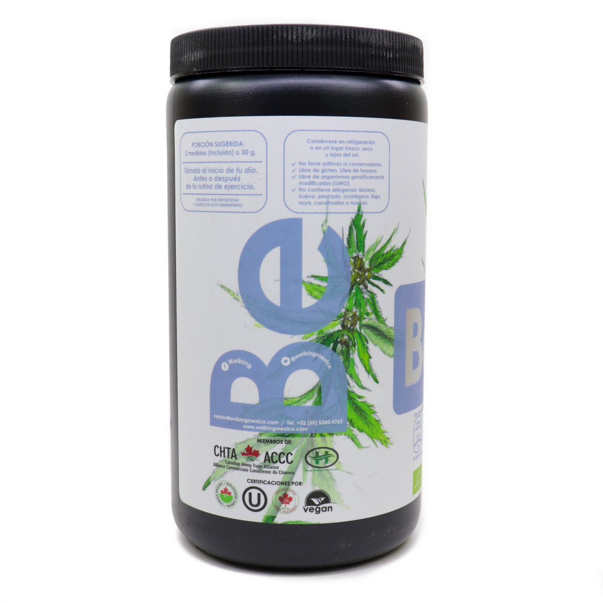 Proteína de hemp orgánica 33%