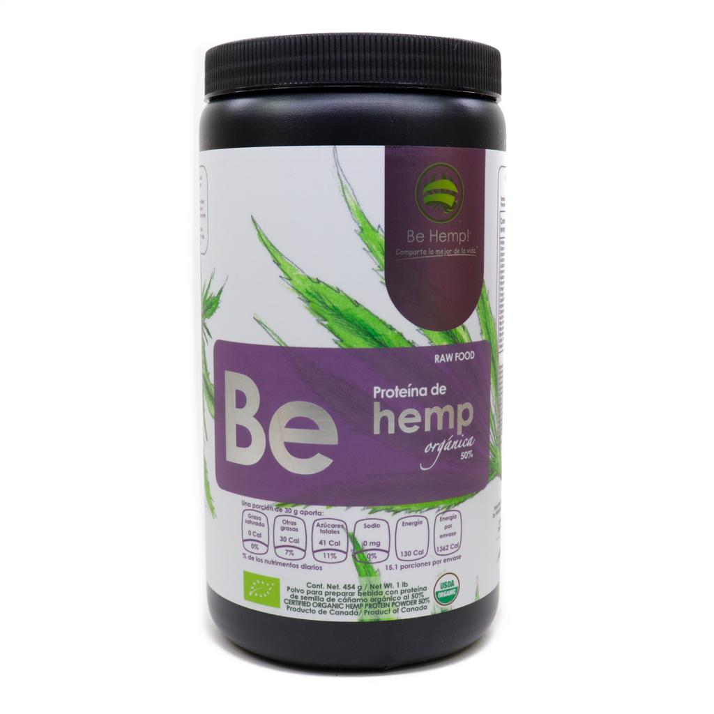 Be Hemp! Proteína de hemp orgánica al 50% 454 g