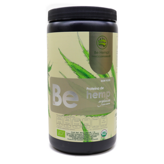 Proteína de hemp orgánica con cacao - Be Hemp!