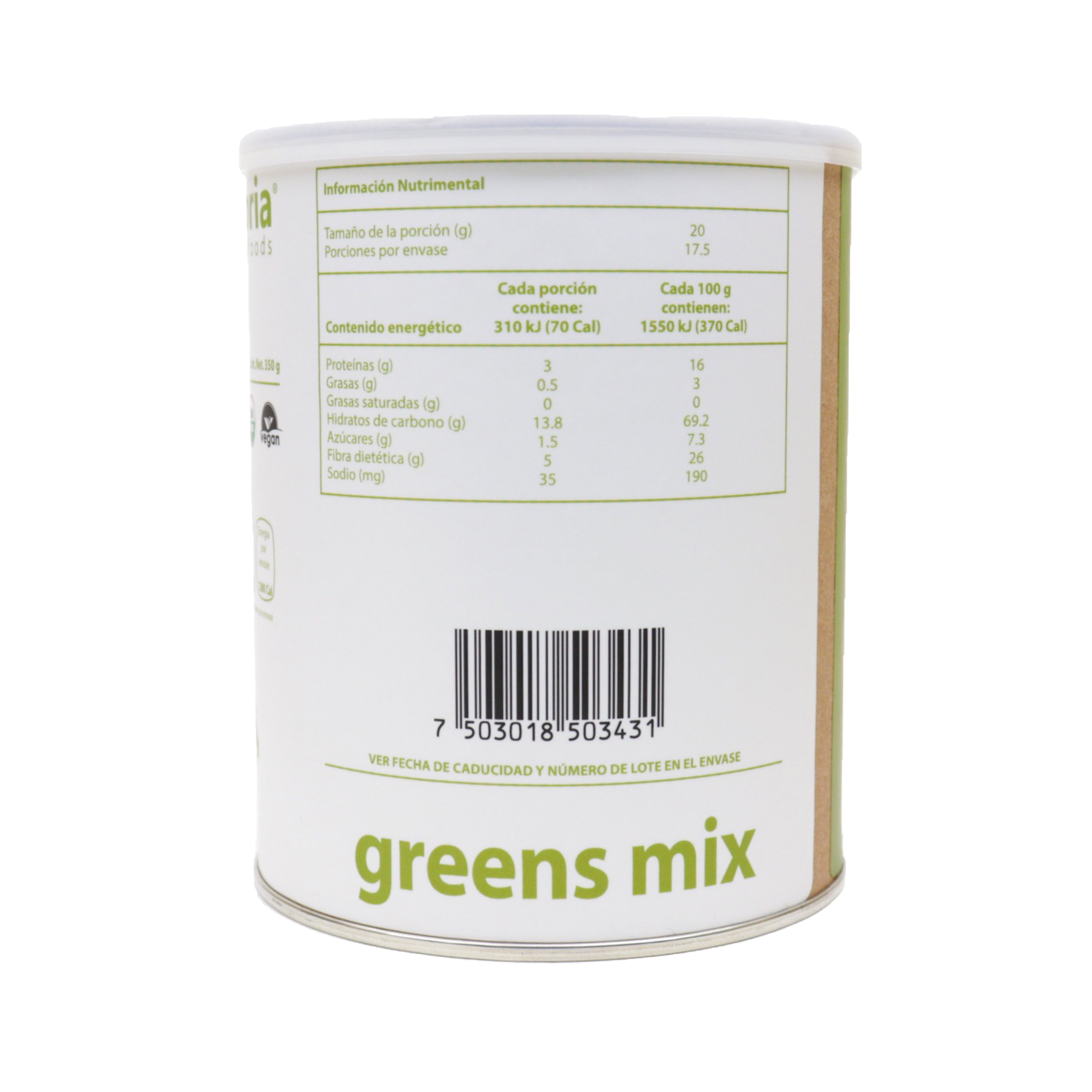 Euphoria Superfoods Green mix orgánico 350 g
