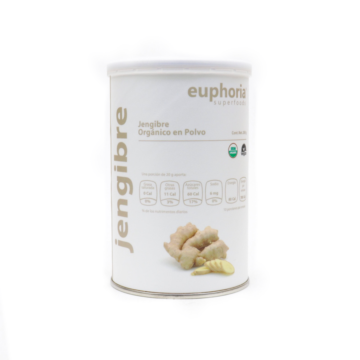 Jengibre orgánico - Euphoria Superfoods