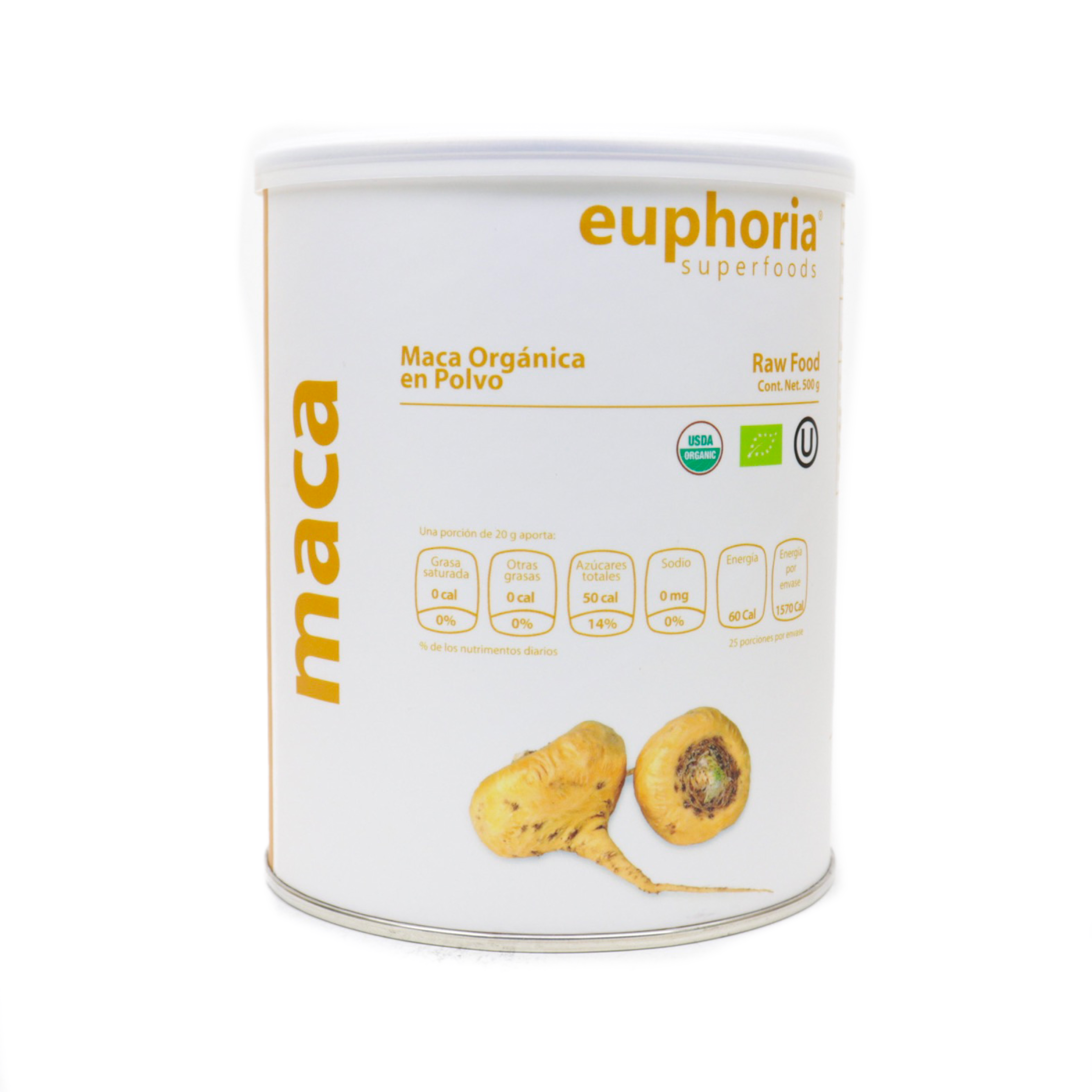 Euphoria Superfoods Maca orgánica 500 g.